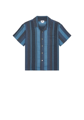 Obey Frazer Basket Weave Shirt in Blue. Size L. Also in XL/1X.