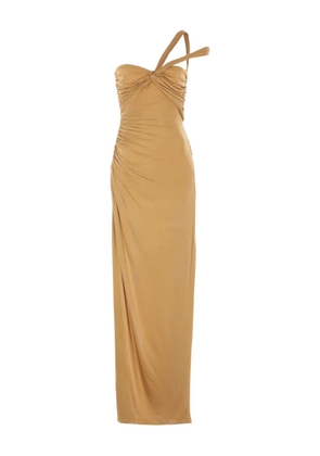 TOM FORD draped midi dress - Gold