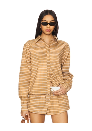 LIONESS Nirvana Shirt in Mustard. Size L. Also in XXS, XS, S, M, XL, XXL.