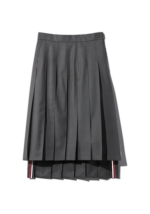 Thom Browne pleated midi skirt - Grey