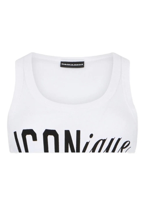 DSQUARED2 logo top - White