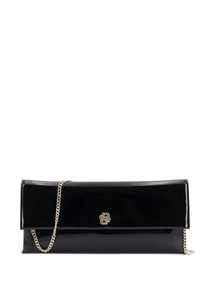 BOSS chain patent-leather clutch bag - Black