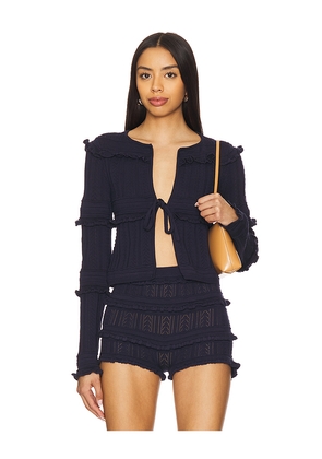 MAJORELLE Allison Cardigan in Navy. Size M. Also in S, XL.