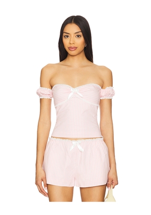 MAJORELLE Cynthia Top in Blush. Size L. Also in M, S, XL.