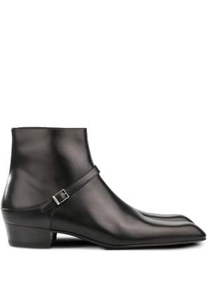 Saint Laurent Augustin buckle-detail ankle boots - Black