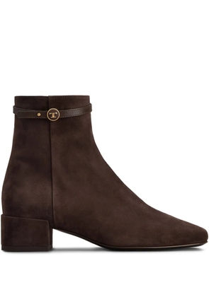 Tod's leather ankle boots - Blue