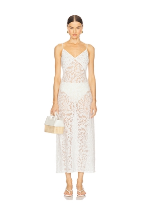 onia Burnout Slip Dress in White. Size L. Also in M, S, XS.