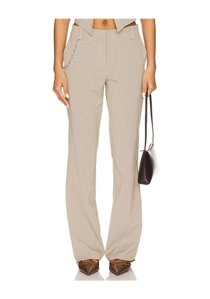LIONESS Bessette Pant in Beige. Size L. Also in S, M.