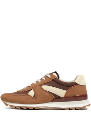 Bimba y Lola scalloped-panel sneakers - Brown