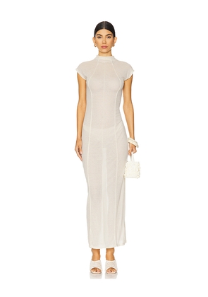 LIONESS Redefined Maxi Dress in Cream. Size L. Also in M.