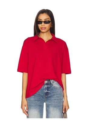 Lovers and Friends Tara Polo Top in Red. Size M. Also in S, XS.