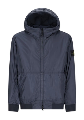 Stone Island hooded bomber jacket - Blue