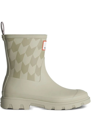Maison Kitsuné x Hunter Chevron Downpour short rain boots - Green