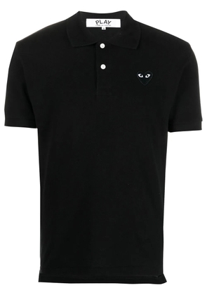 Comme Des Garçons Play embroidered logo polo shirt - Black