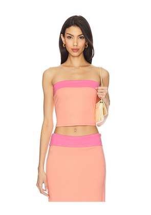 Lovers and Friends Tulip Top in Peach. Size L. Also in M, S, XL, XS.