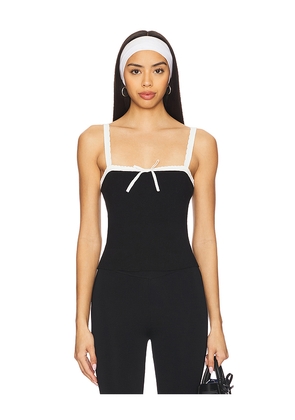 MAJORELLE Alinda Top in Black. Size L. Also in M, S, XL.