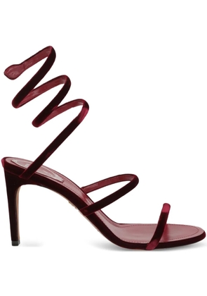 René Caovilla 80mm spiral-strap sandals - Red