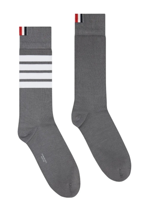 Thom Browne 4-Bar mid-calf socks - Grey