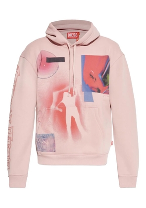 Diesel printed hoodie - Pink