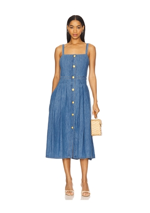 L'AGENCE Esmeralda Pinafore Dress in Blue. Size 10. Also in 12, 8.