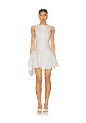 MORE TO COME Kingsley Mini Dress in White. Size L. Also in M, S, XL, XS.