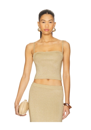 Lovers and Friends Carla Tank in Metallic Gold. Size L. Also in M, S, XL.