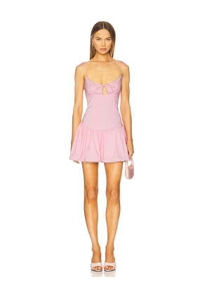 MORE TO COME Atiana Mini Dress in Rose. Size L. Also in M, S, XL, XS.