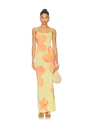 Lovers and Friends Abi Maxi Dress in Yellow. Size L. Also in S, XL.