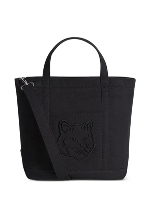 Maison Kitsuné small Fox Head tote bag - Black