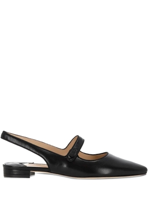 Manolo Blahnik sling-back flat pumps - Black
