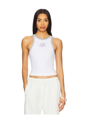 LSPACE Rewind Tank Top in Ivory. Size L. Also in XS, XL.