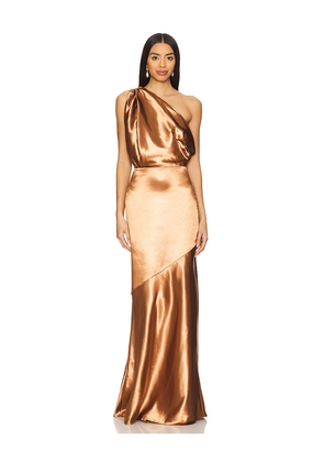 Lovers and Friends Sheridan Gown in Metallic Copper. Size L. Also in M, S, XL, XS, XXS.