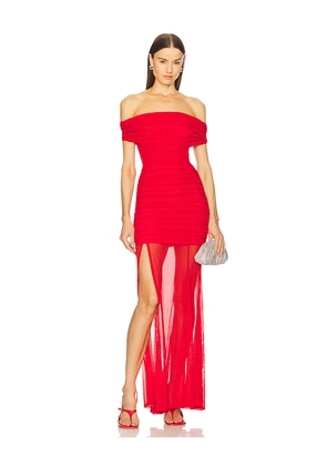 Michael Costello x REVOLVE Heidi Gown in Red. Size L. Also in M, S, XS, XXS.