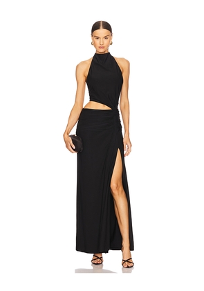 MISHA The Kendall Jersey Dress in Black. Size L. Also in M, S, XL.