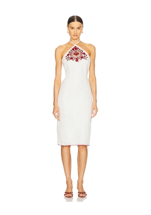 LOBA Maria Embroidered Dress in Ivory. Size S. Also in XS.