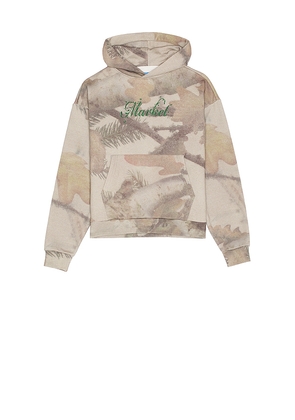 Market Backcountry Camo Hoodie in Green. Size M. Also in S.