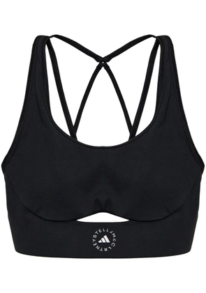 adidas by Stella McCartney strappy sports bra - Black