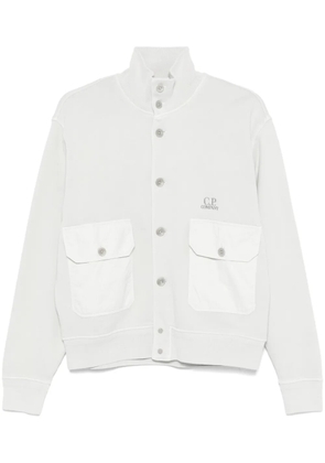 C.P. Company diagonal-fleece cotton sweatshirt - Grey