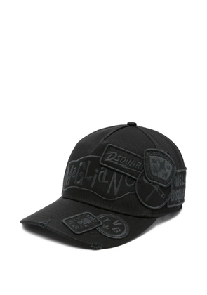 DSQUARED2 embroidered-patch baseball cap - Black