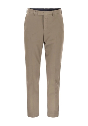 PT Torino belt-loops trousers - Brown