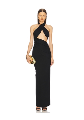 Michael Costello x REVOLVE Victoria Gown in Black. Size L. Also in M, S, XL.