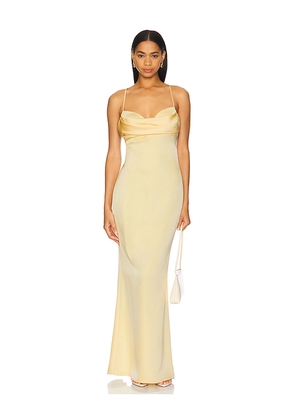 Katie May Tara Gown in Lemon. Size L. Also in M, S, XS.