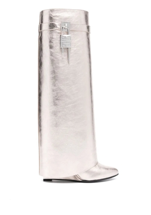 Givenchy 85mm Shark Lock boots - Gold