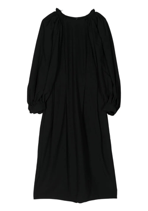 Comme Des Garçons Comme Des Garçons Crease Effect Midi Dress - Black