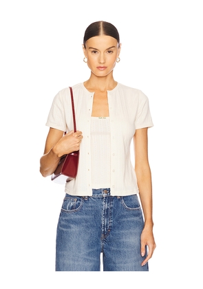 L'Academie by Marianna Iyana Cardigan Top in Ivory. Size M. Also in S, XL, XS, XXS.