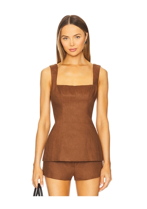 Lovers and Friends Brixton Top in Brown. Size M. Also in S, XL, XS, XXS.