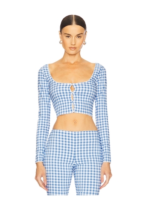 LOBA Belinda Top in Blue. Size L. Also in S, XS, XXS.