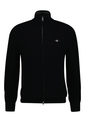 Gant zip-up cardigan - Black
