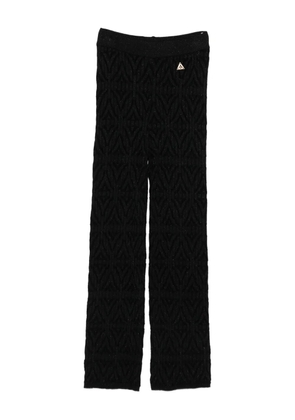Akep textured logo trousers - Black