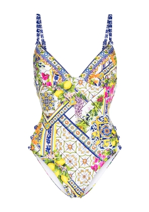 Camilla Amalfi Amore cut-out swimsuit - White